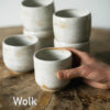 Hangemaakt Klat Keramiek collectie mok wolk hand