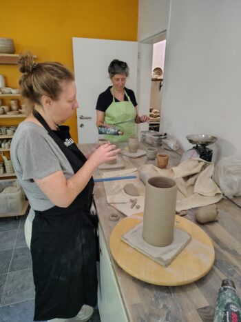 workshop grote vaas Klat Keramiek Herentals Provincie Antwerpen