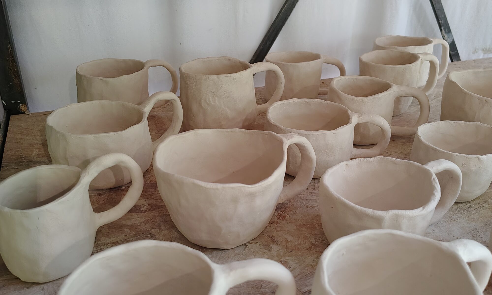 Herentals, Antwerpen Workshop duimpotten tas met oor Klat Keramiek Keramiekles