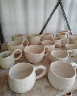 Herentals, Antwerpen Workshop duimpotten tas met oor Klat Keramiek Keramiekles